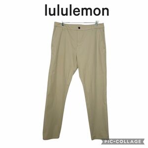 Lululemon Men Tan Commission Pants Slim fit Stretch Commuter ABC size 34x30